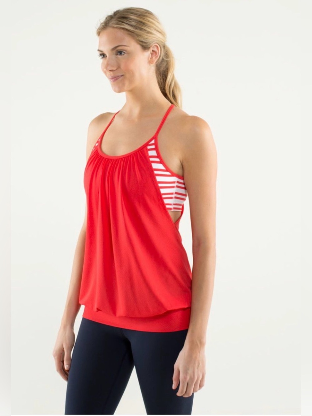 Lululemon no limits tank love red size 6